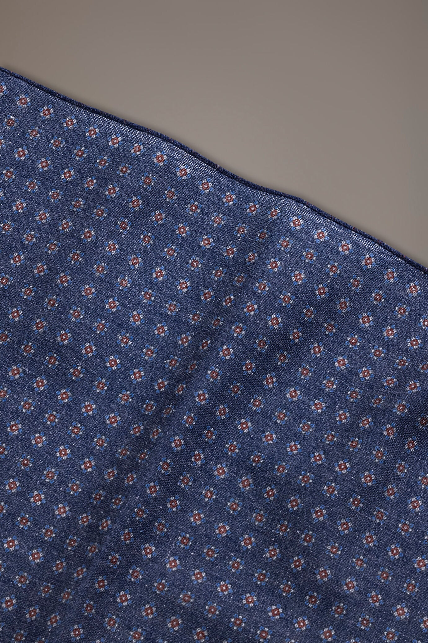 Linen blend pochette fancy design