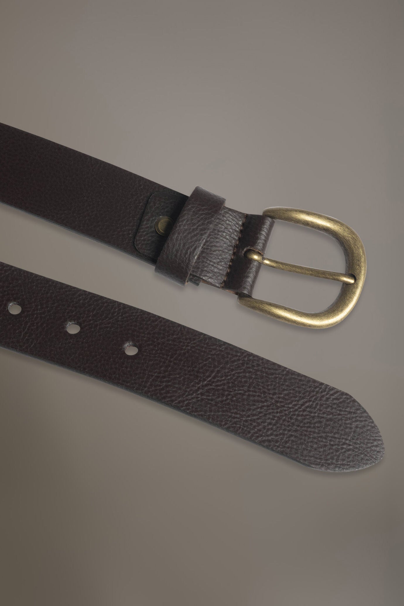 Belt coated with hammered leather made in Italy
