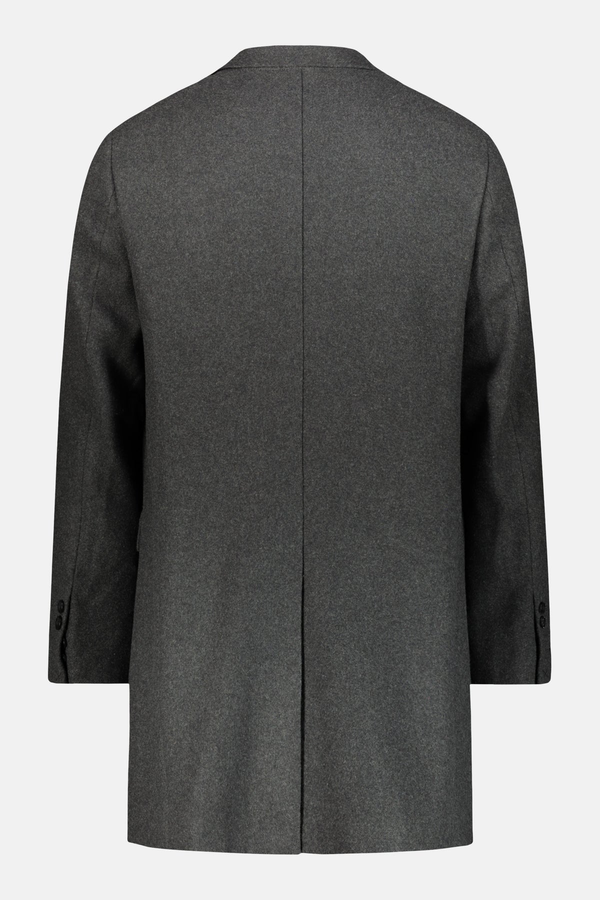 Classic single-breasted coat wool blend