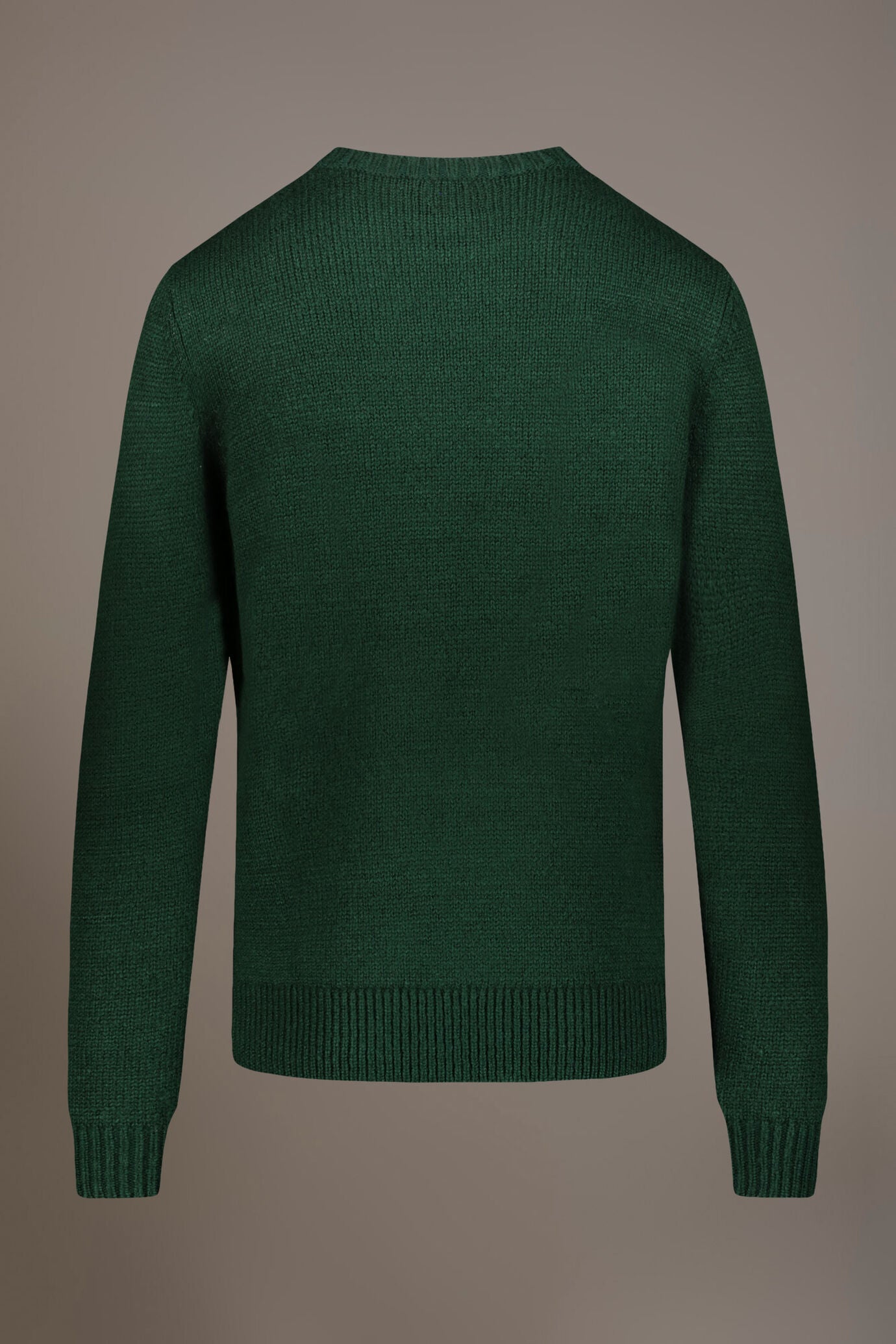 Round neck wool blend sweater