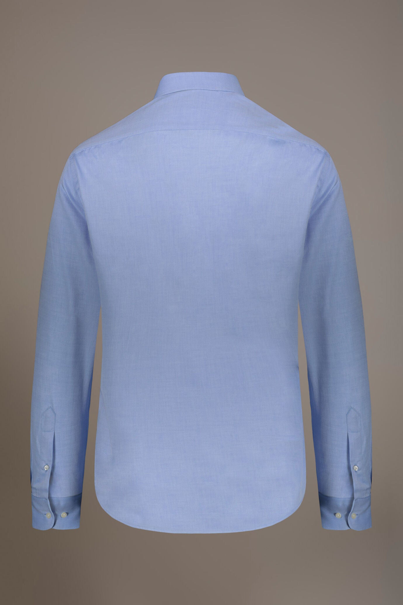 Classic shirt with french collar classic fit herringbone fabric