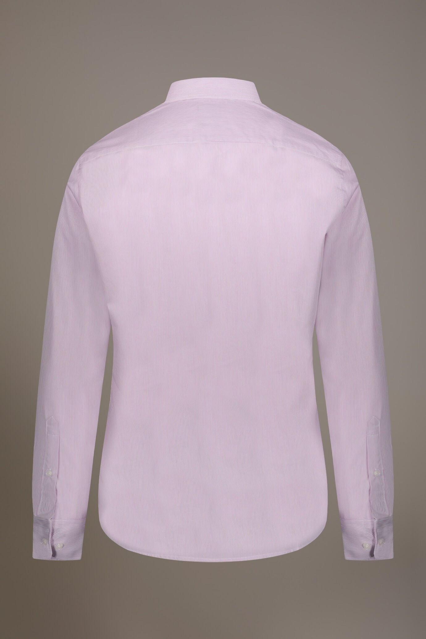 Classic shirt with french collar slim fit yarn dyed thin stripes
