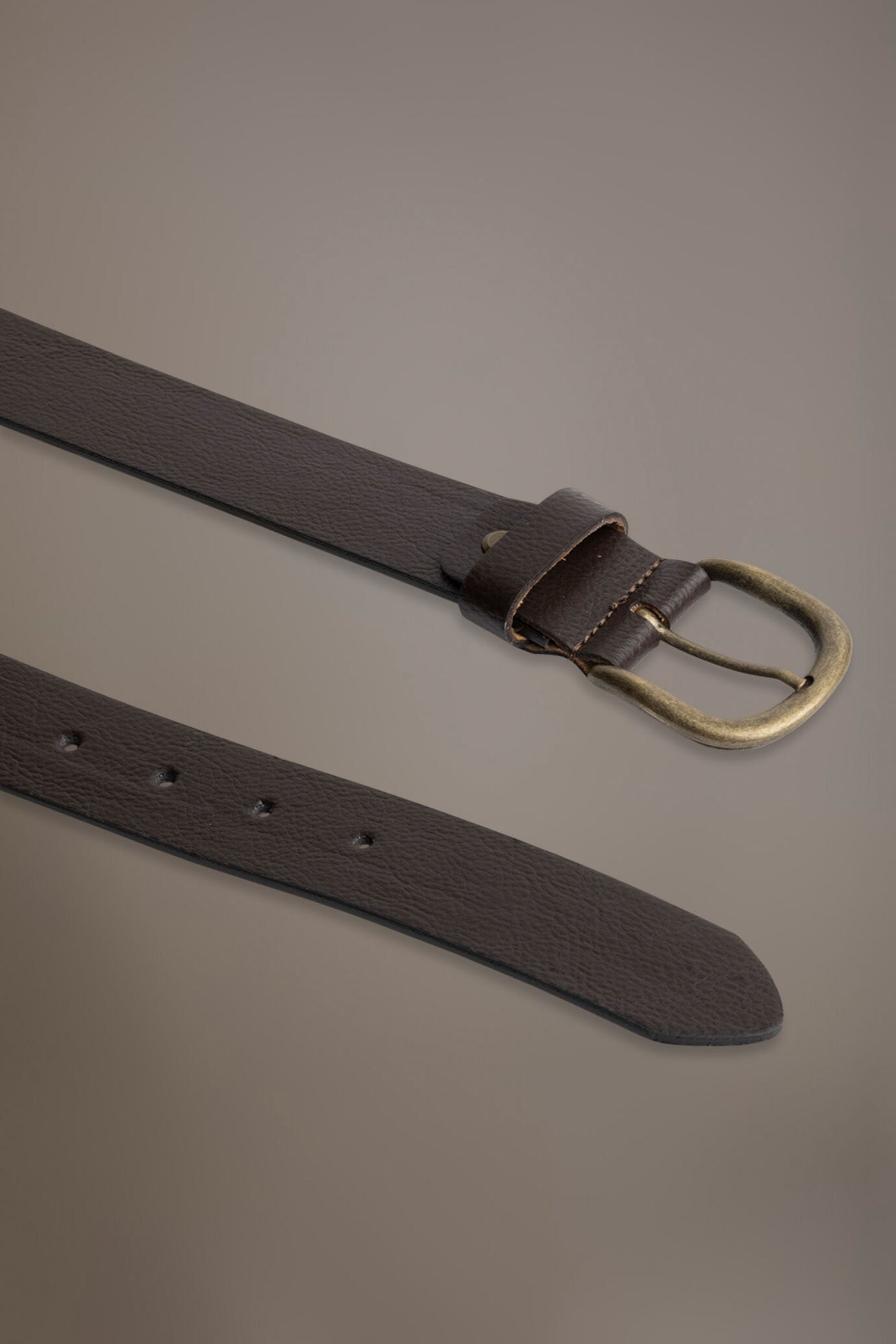 Belt coated with hammered leather made in Italy