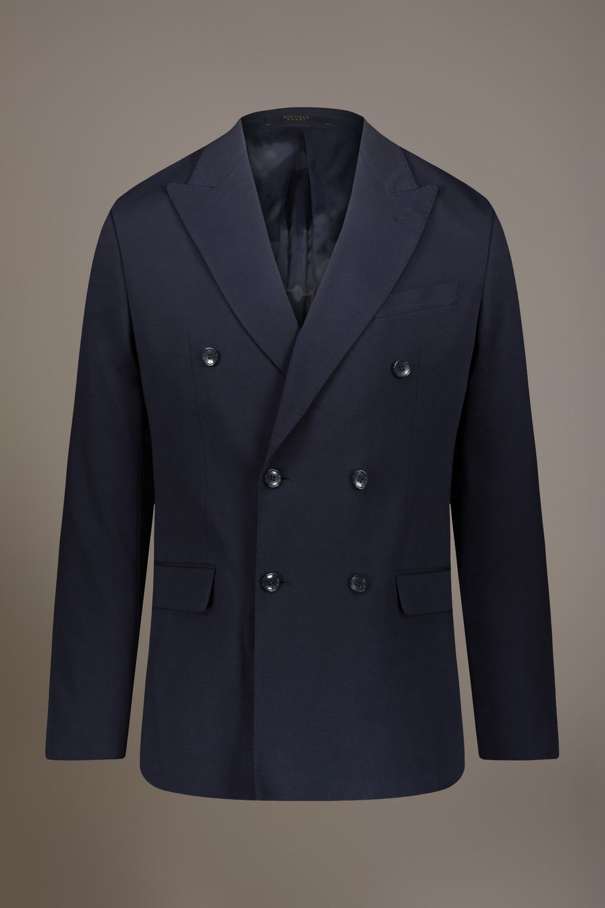 Single breasted jersey jacket with flap pocket