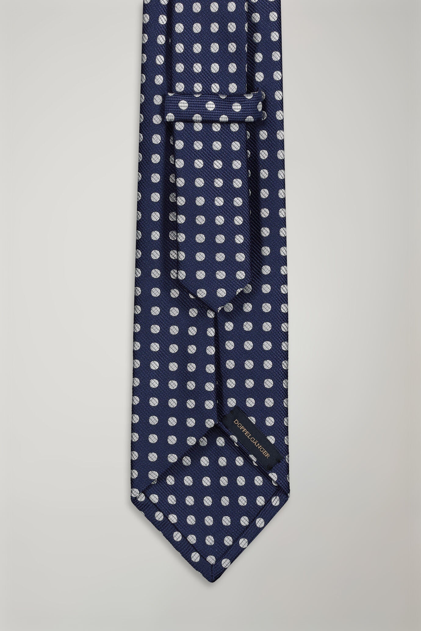 Men's tie pois pattern bamboo