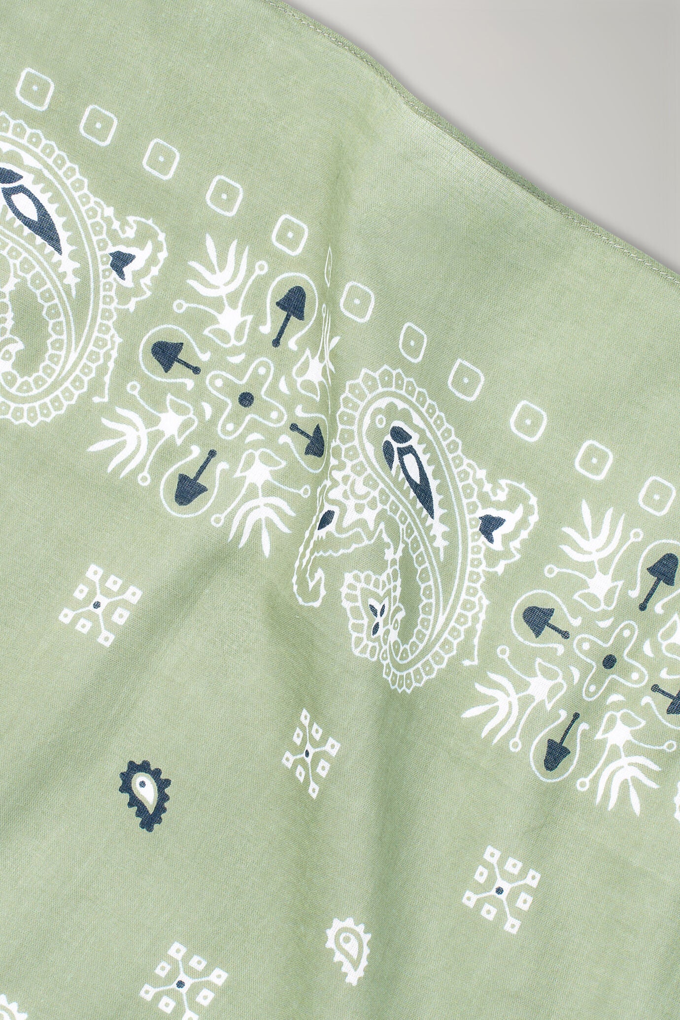 Men's pure cotton patterned scarf