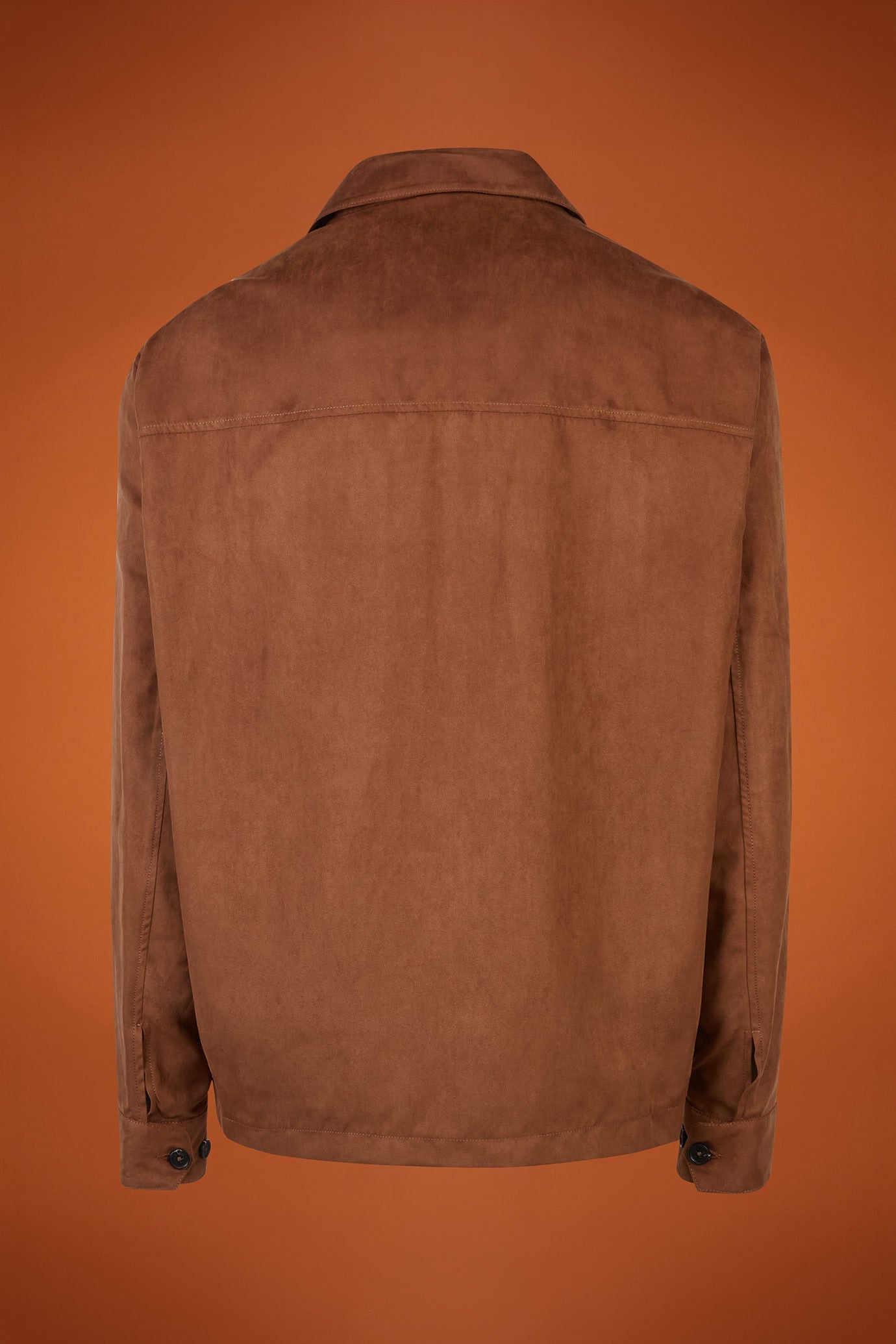 Men's jacket with suede-like fabric regular fit