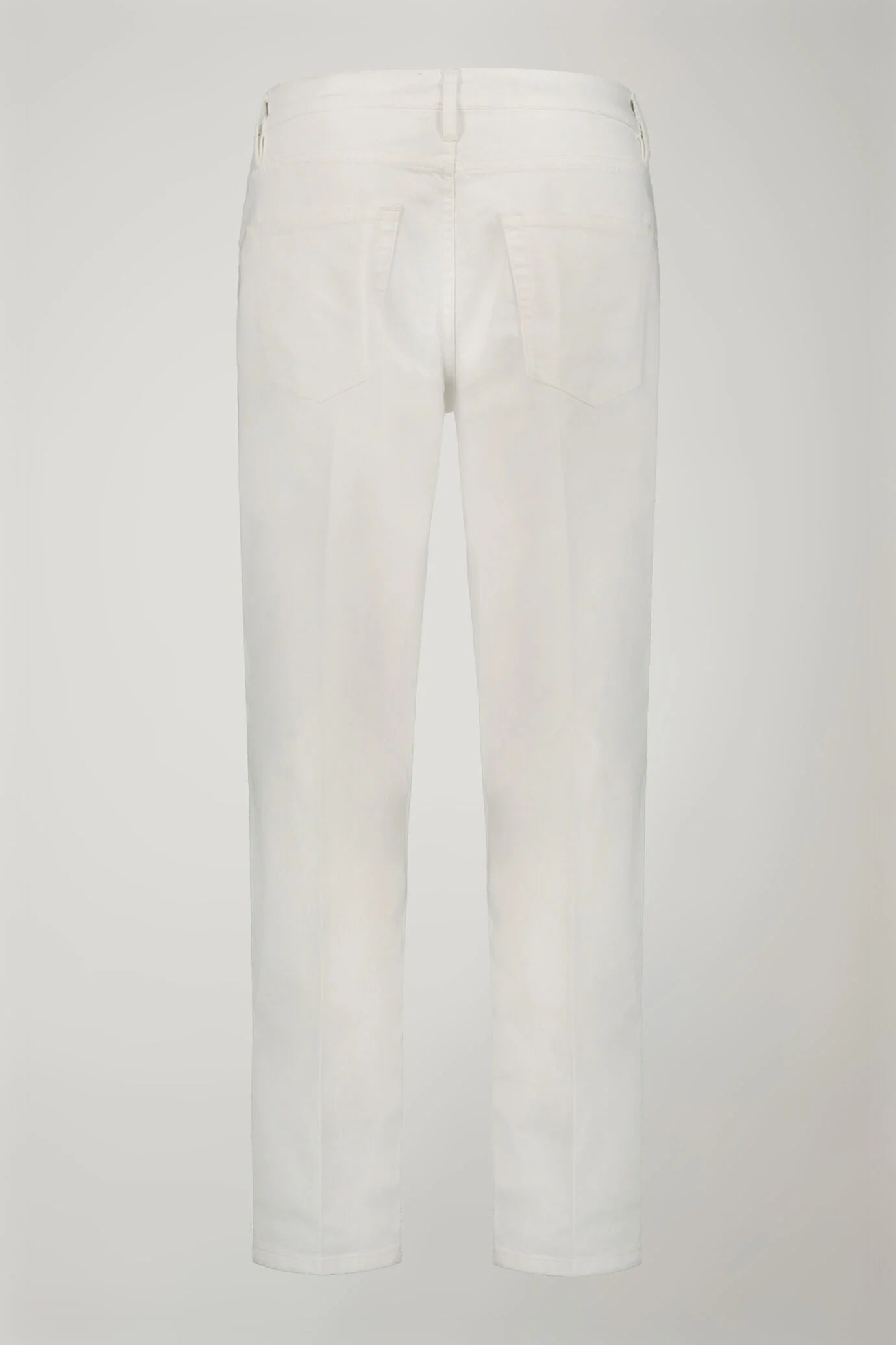 Men's 5-pocket trousers cotton fabric construction twill stretch regular fit