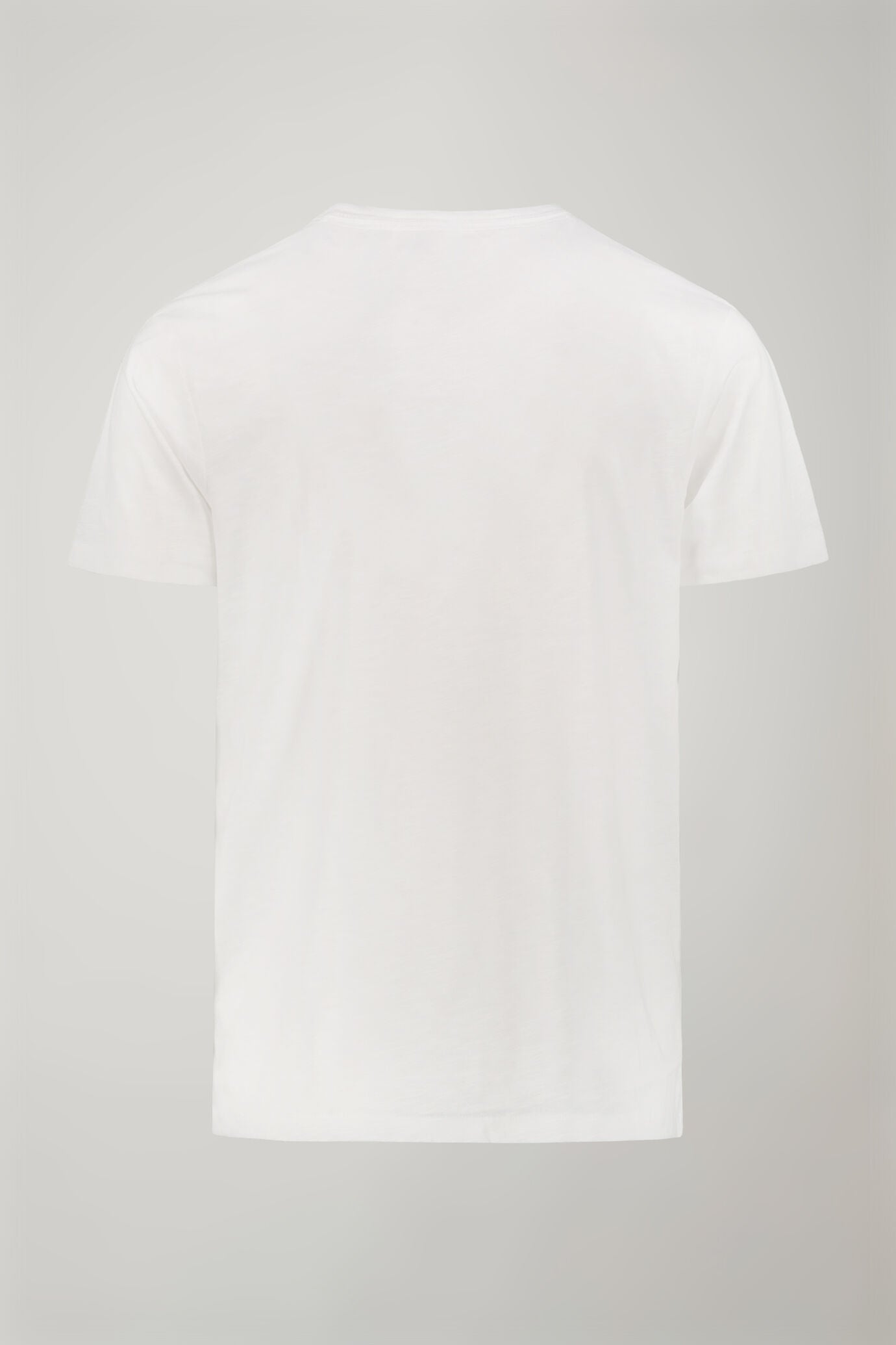 Men’s v-neck t-shirt 100% cotton flamed effect regular fit