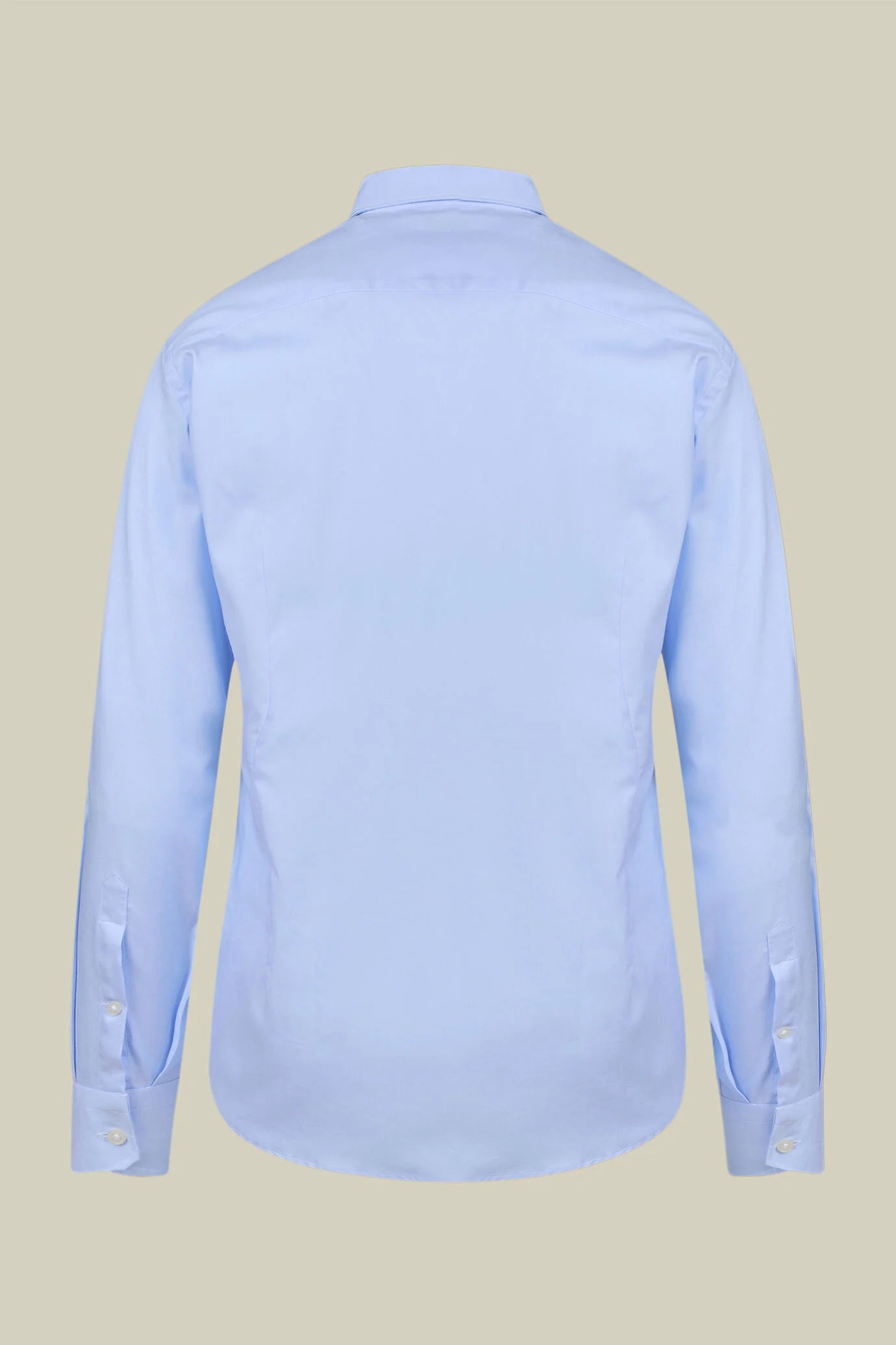 Men's regular fit classic shirt in 100% cotton plain pinpoint fabric with a classic collar