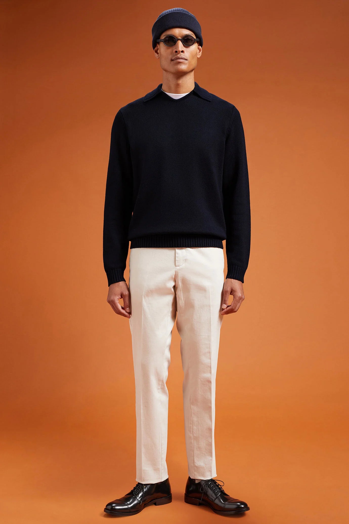 Men's ribbed knit jumper