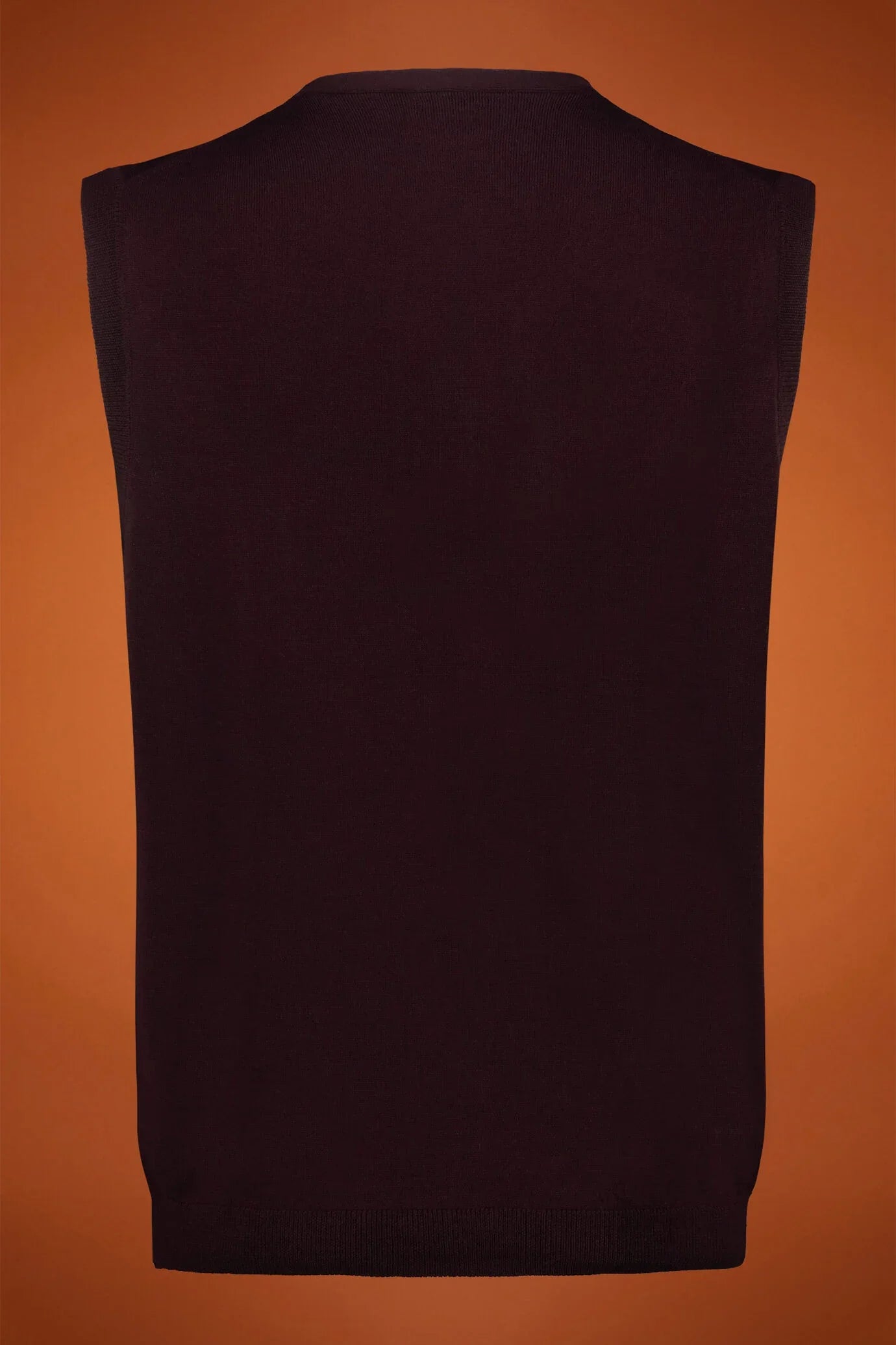 Men's V-neck vest made from 100% extra-fine merino wool in a regular fit