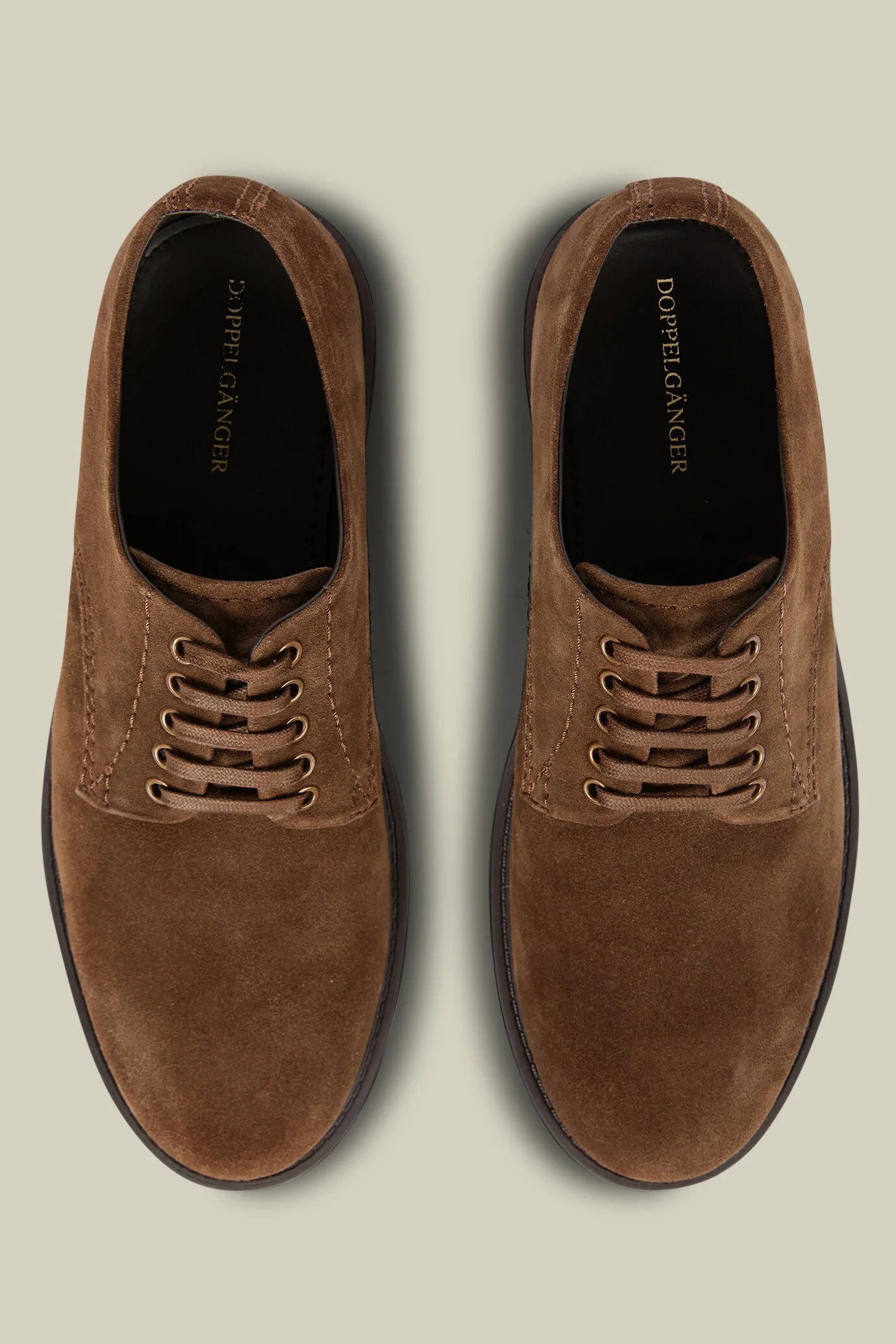 Men's Derby shoes in 100% genuine suede with rubber soles