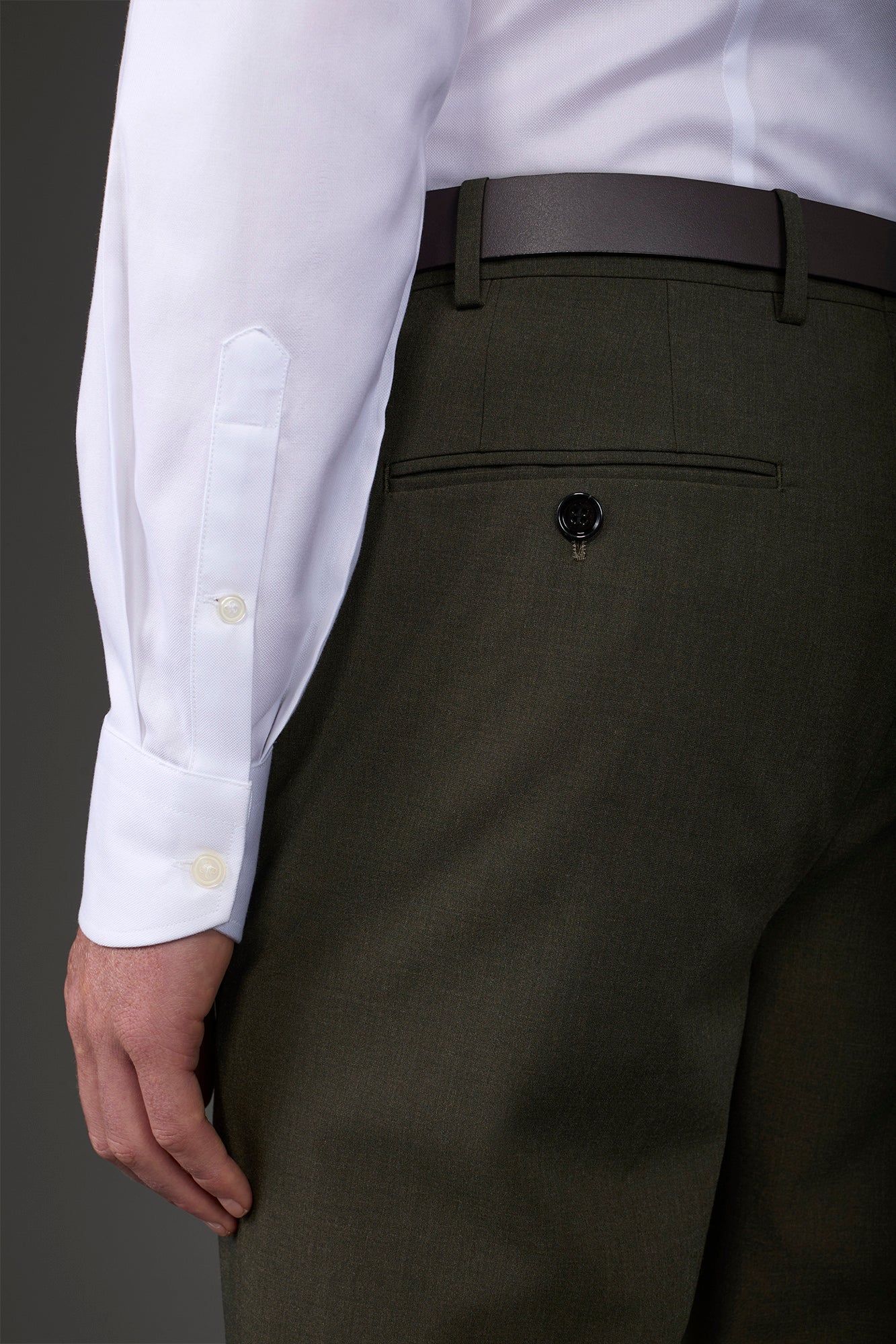 Men's shirt with classic collar, lightweight Oxford fabric