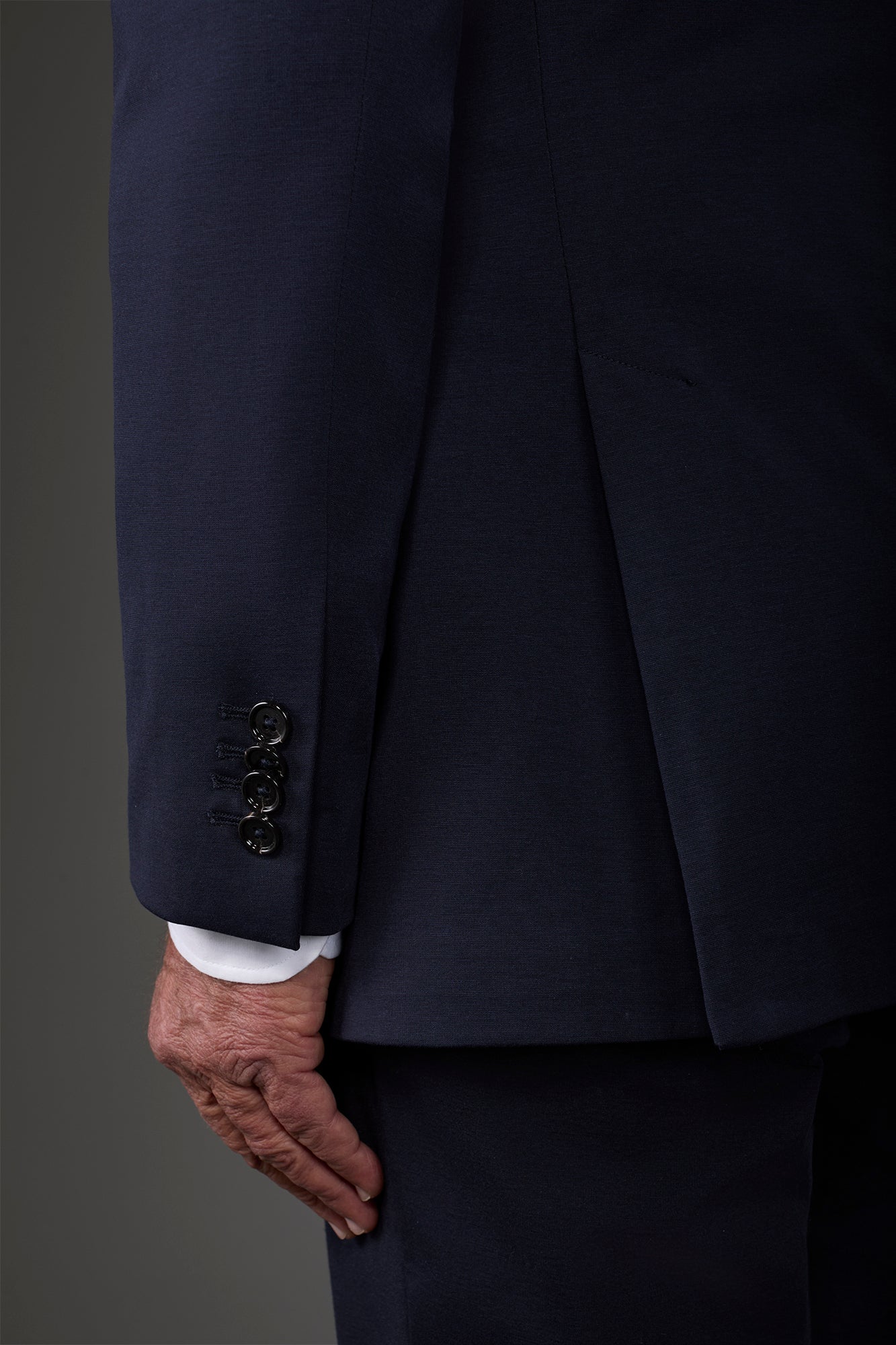 Men's single-breasted jersey jacket