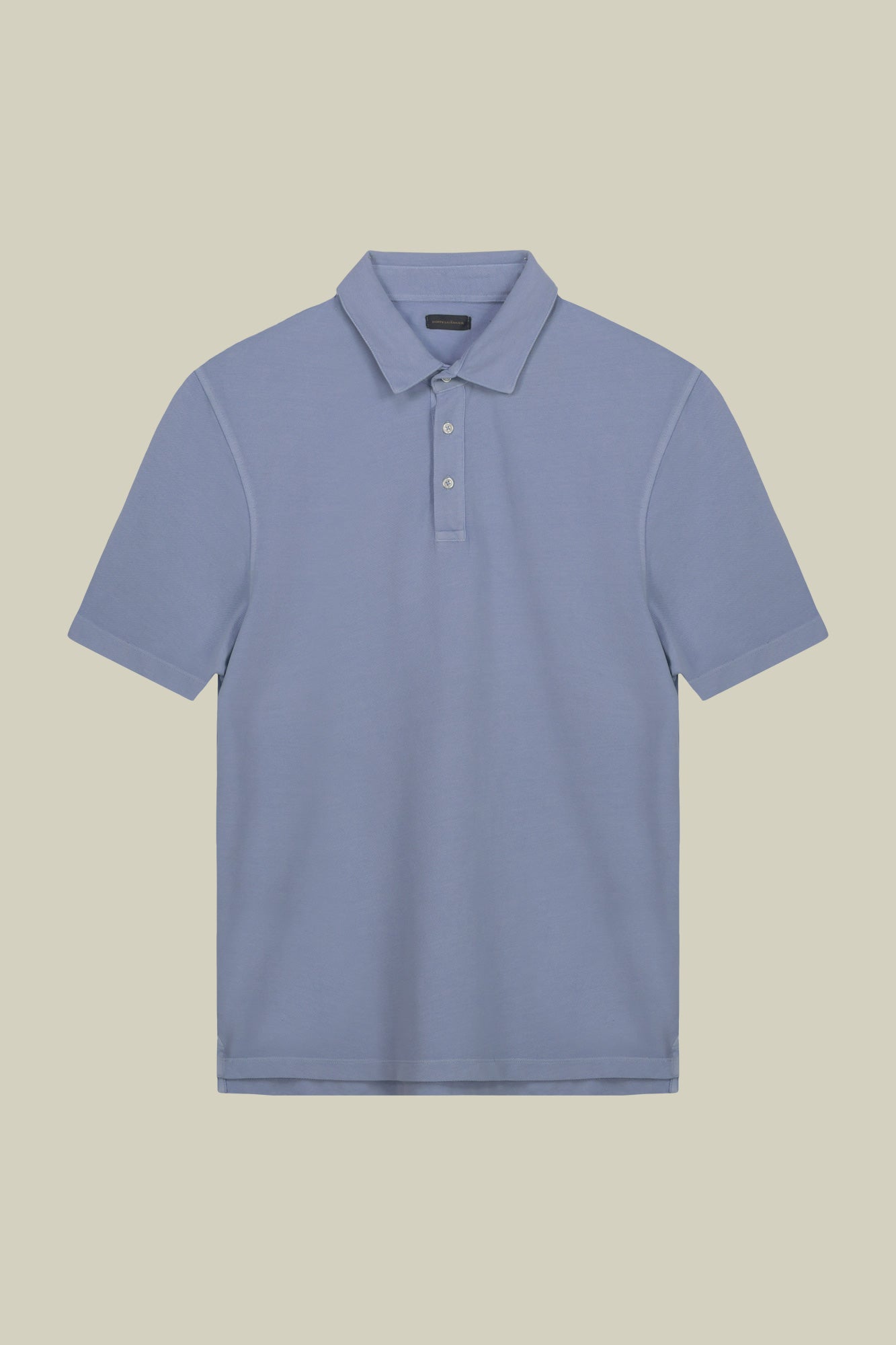Men's short-sleeved polo shirt in cotton pique