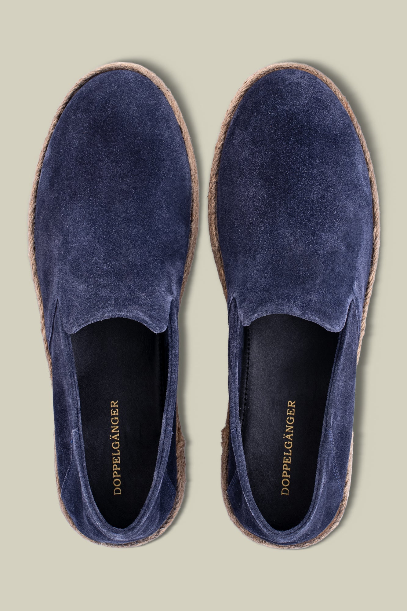 Espadrilles in 100% genuine suede