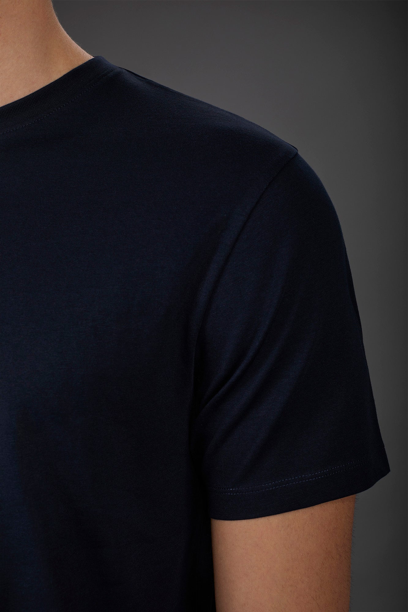 Men's short-sleeved jersey T-shirt with collar 100% cotton