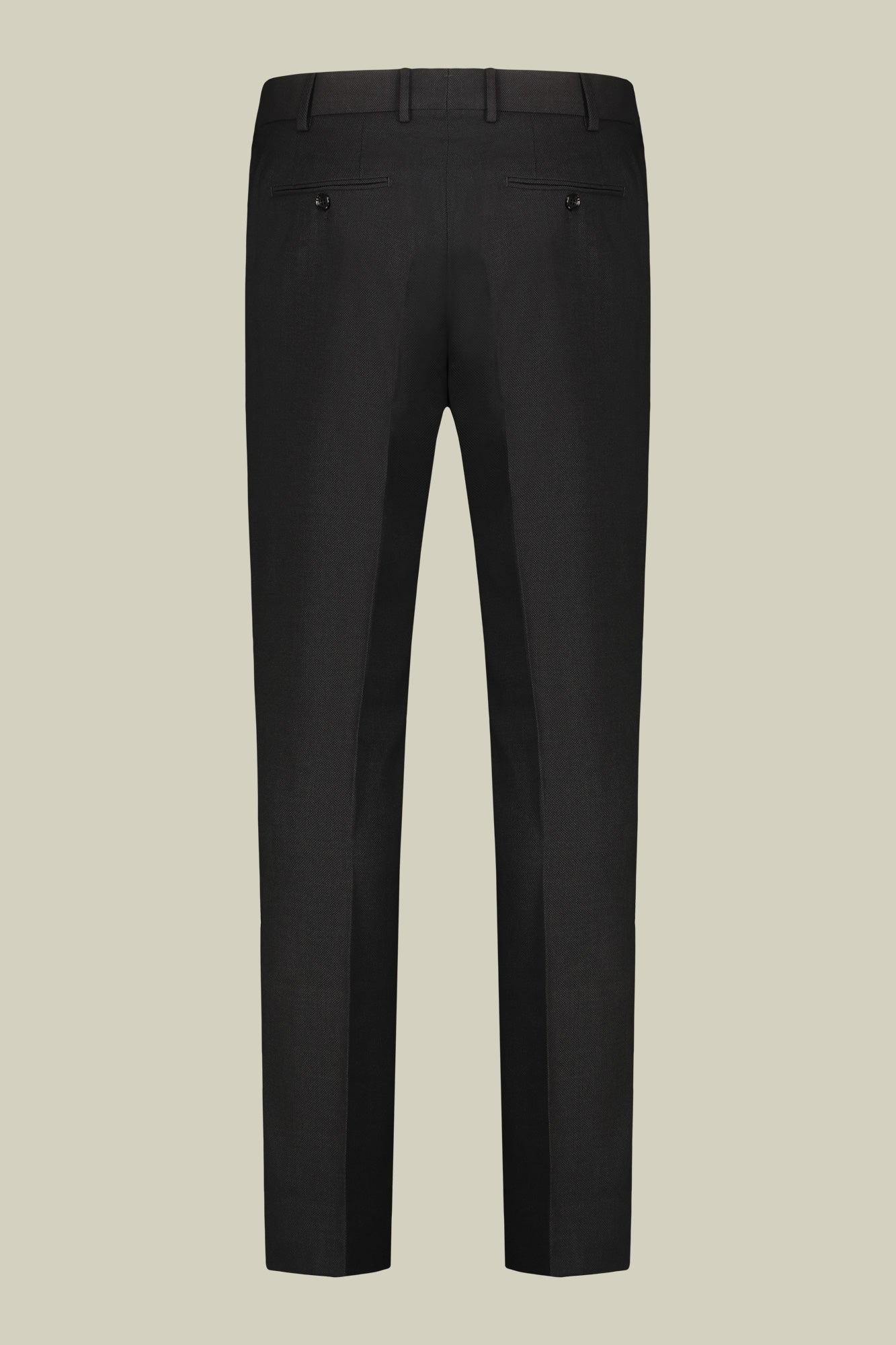 Men's regular fit single-breasted suit in birdseye fabric