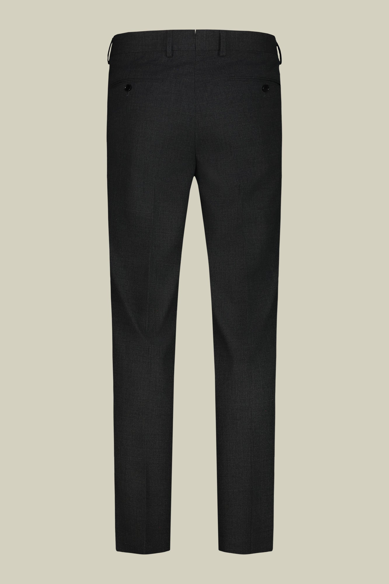 Men's suit with two-button jacket and peak lapel in Prince of Wales check