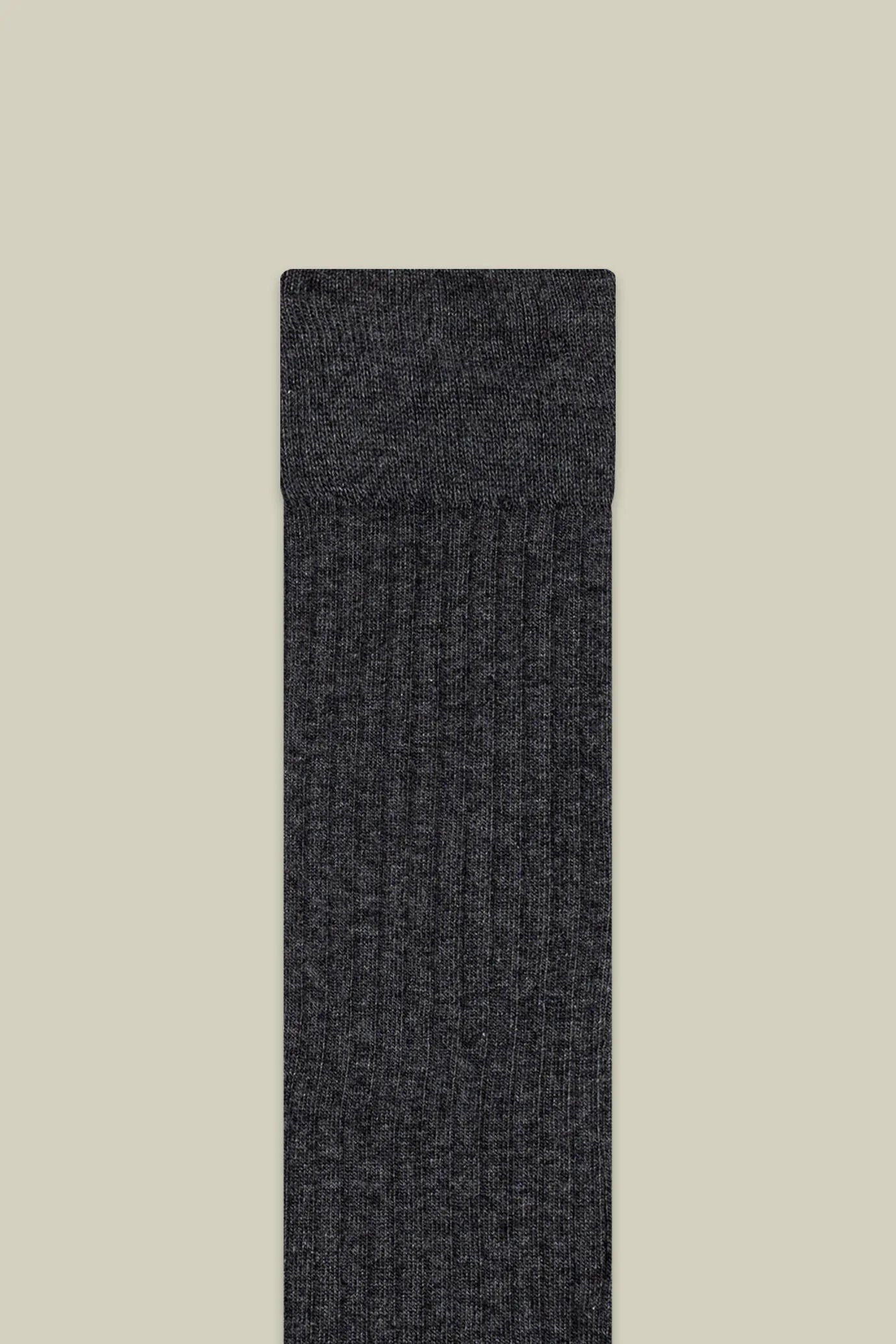 Men's plain ribbed socks