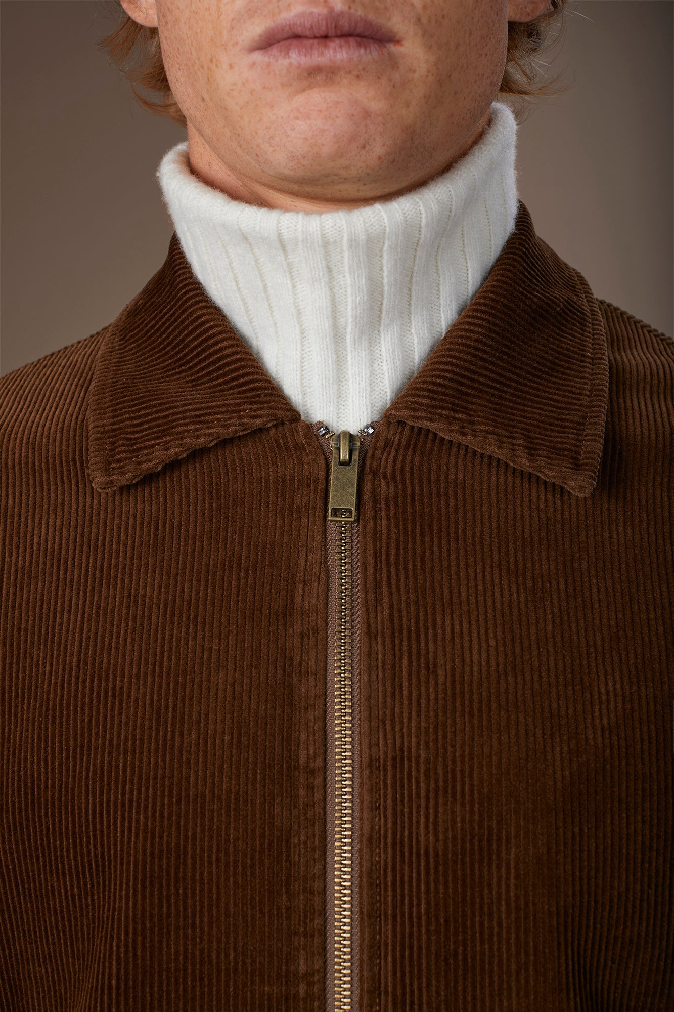 Men's wide corduroy jacket comfort fit