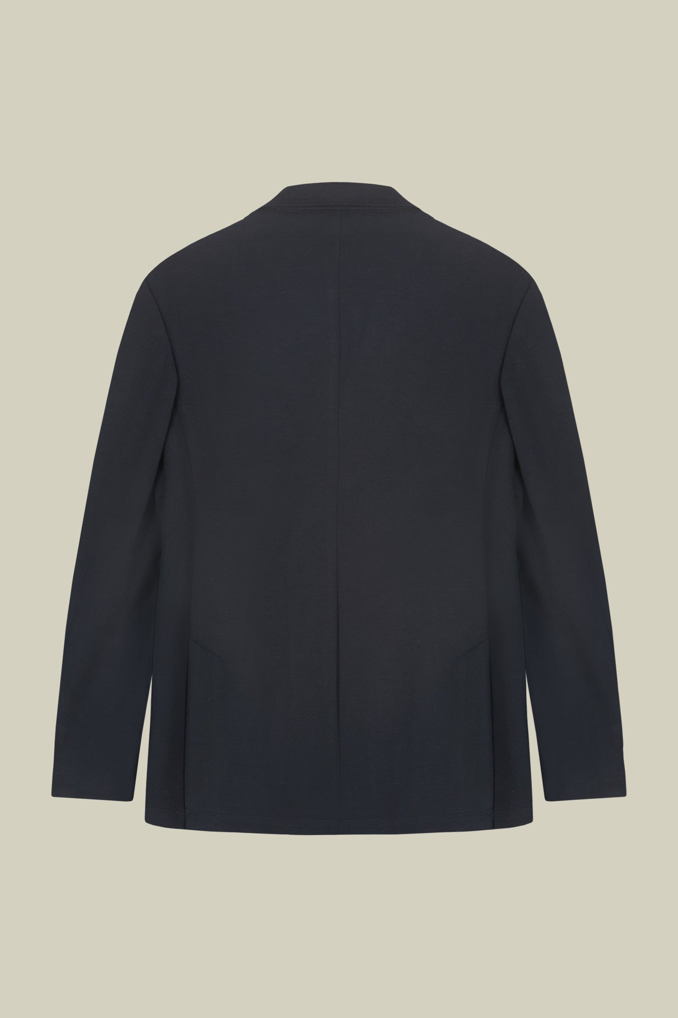 Men's double-breasted jacket in cavalry jersey fabric regular fit