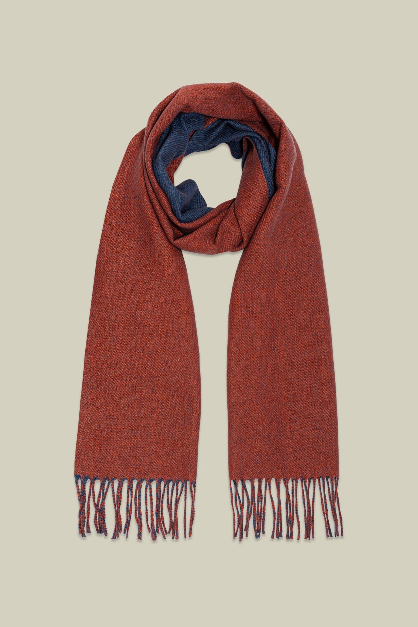 Two-tone double face men's scarf