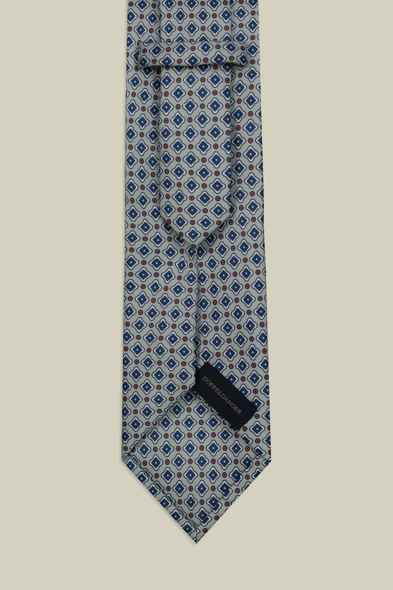 Men's tie with micro geometric pattern