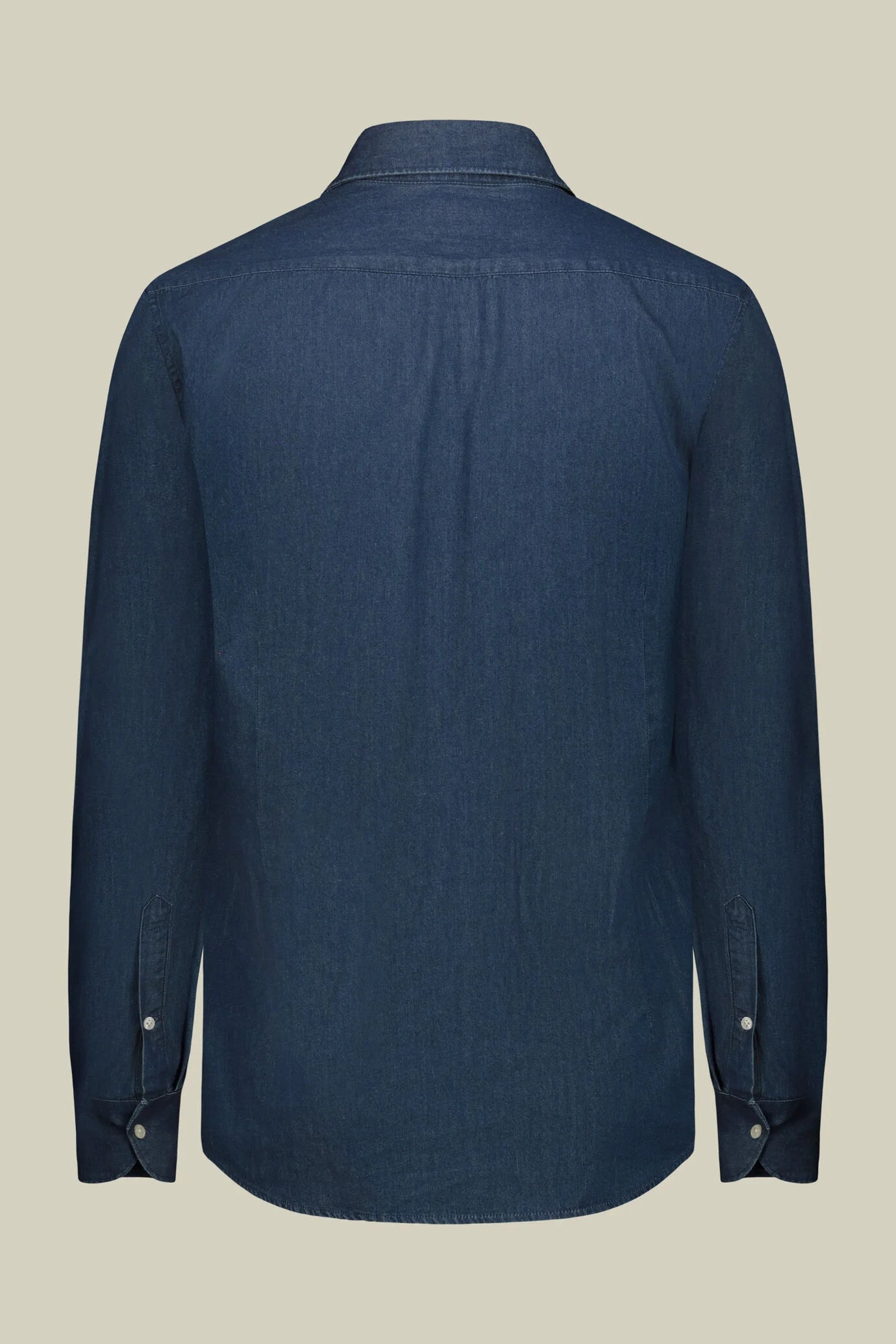 Men's 100% cotton slim fit denim shirt