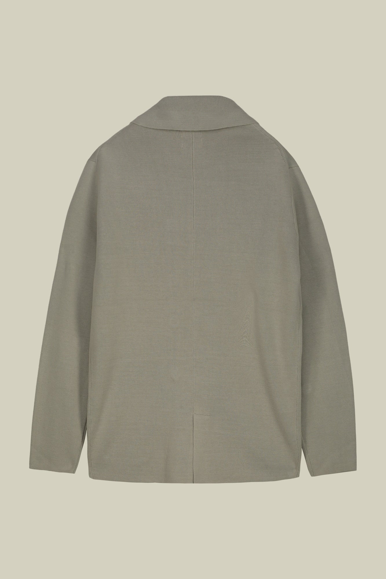 Men's double-breasted cardigan in 100% cotton Punto Milano knit