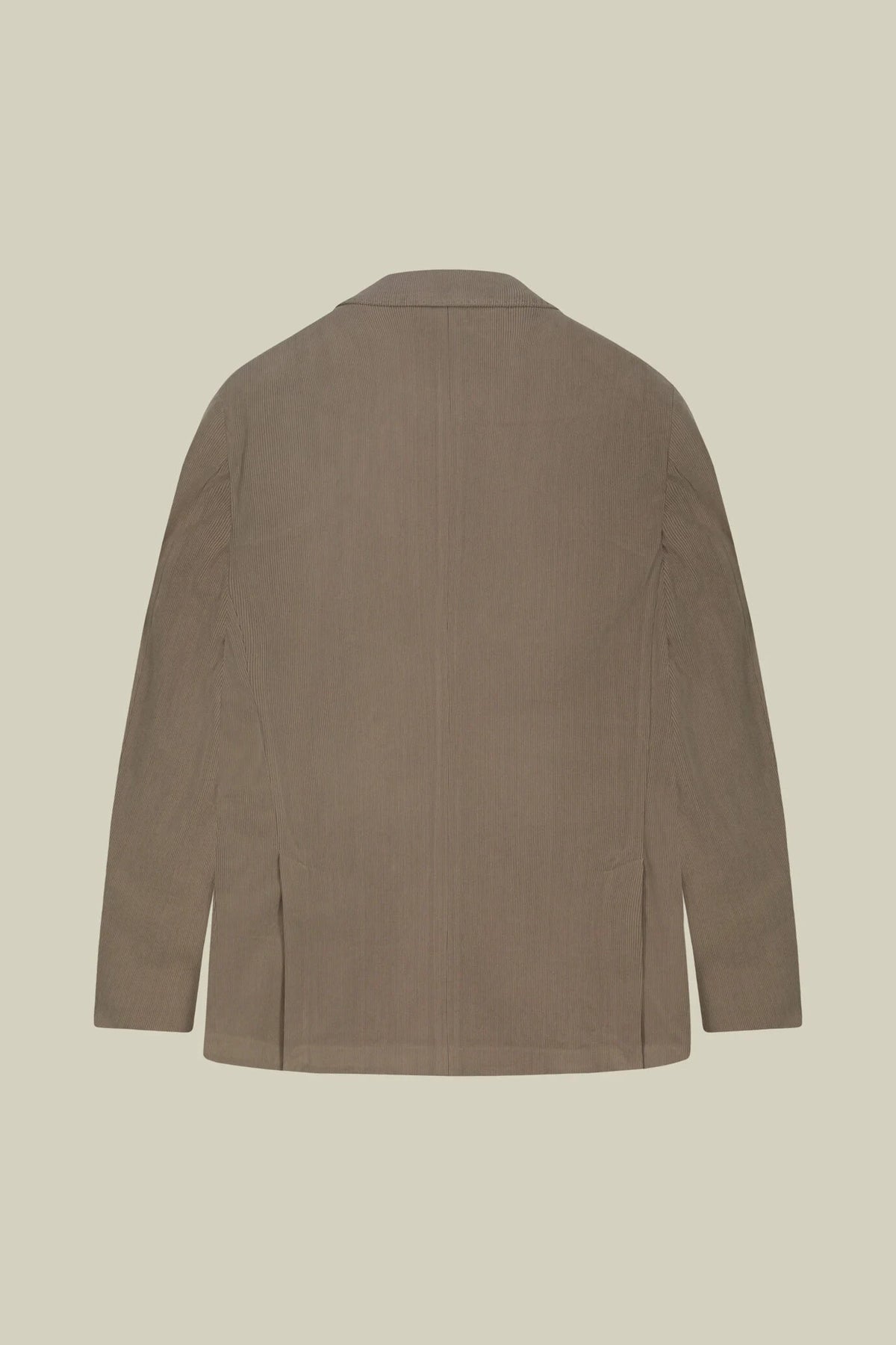 Men’s unlined Double-Breasted jacket in velvet-effect fabric regular fit