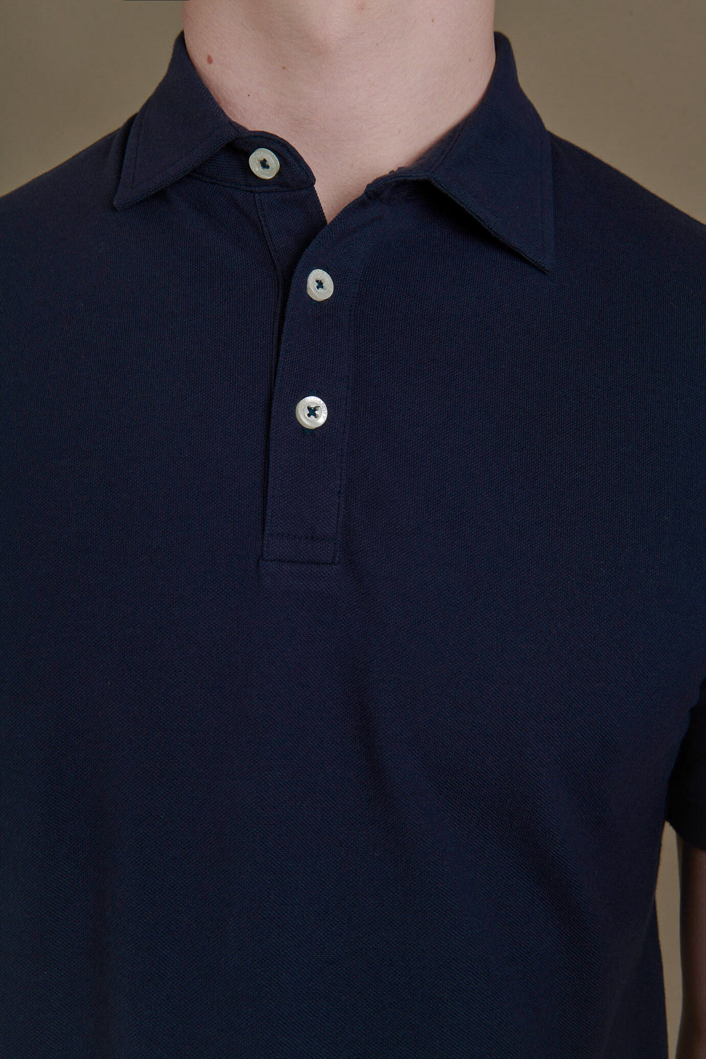 Short sleeves polo cotton piquet