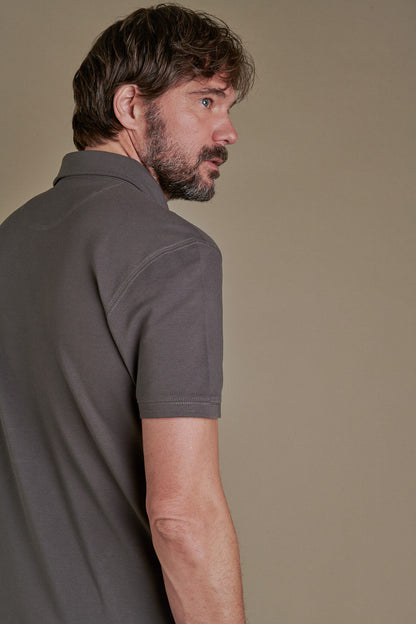 Short sleeves polo cotton piquet