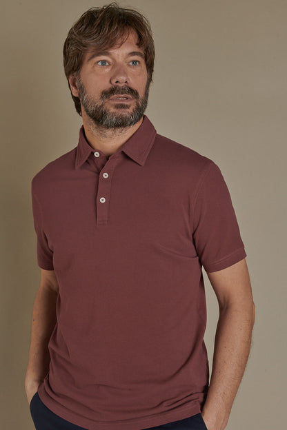 Short sleeves polo cotton piquet