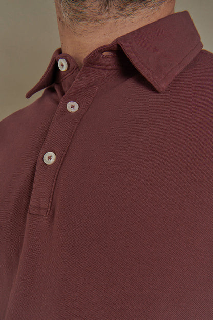 Short sleeves polo cotton piquet