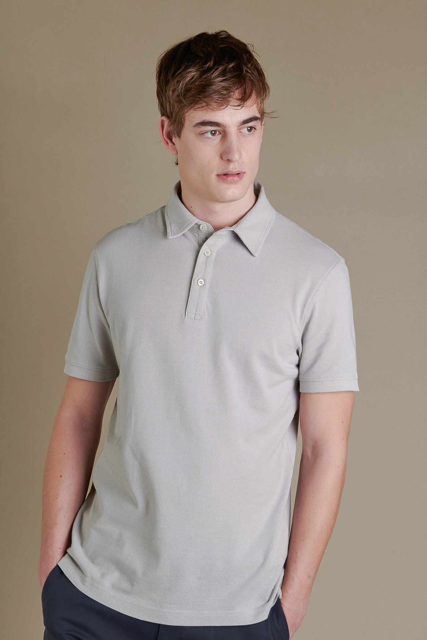 Short sleeves polo cotton piquet