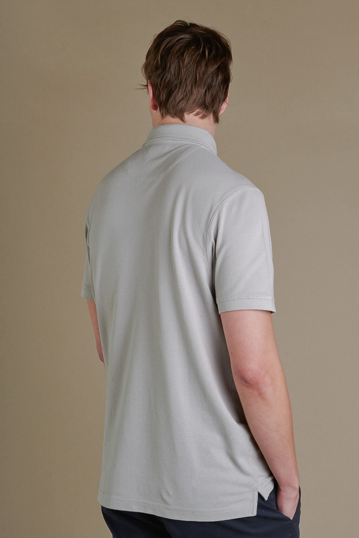 Short sleeves polo cotton piquet