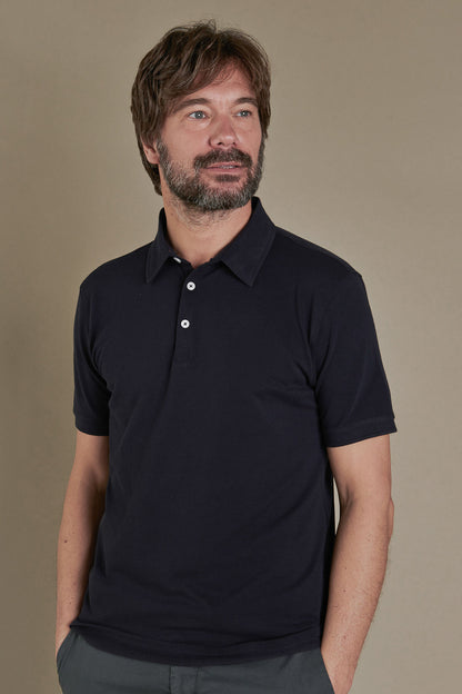 Short sleeves polo cotton piquet