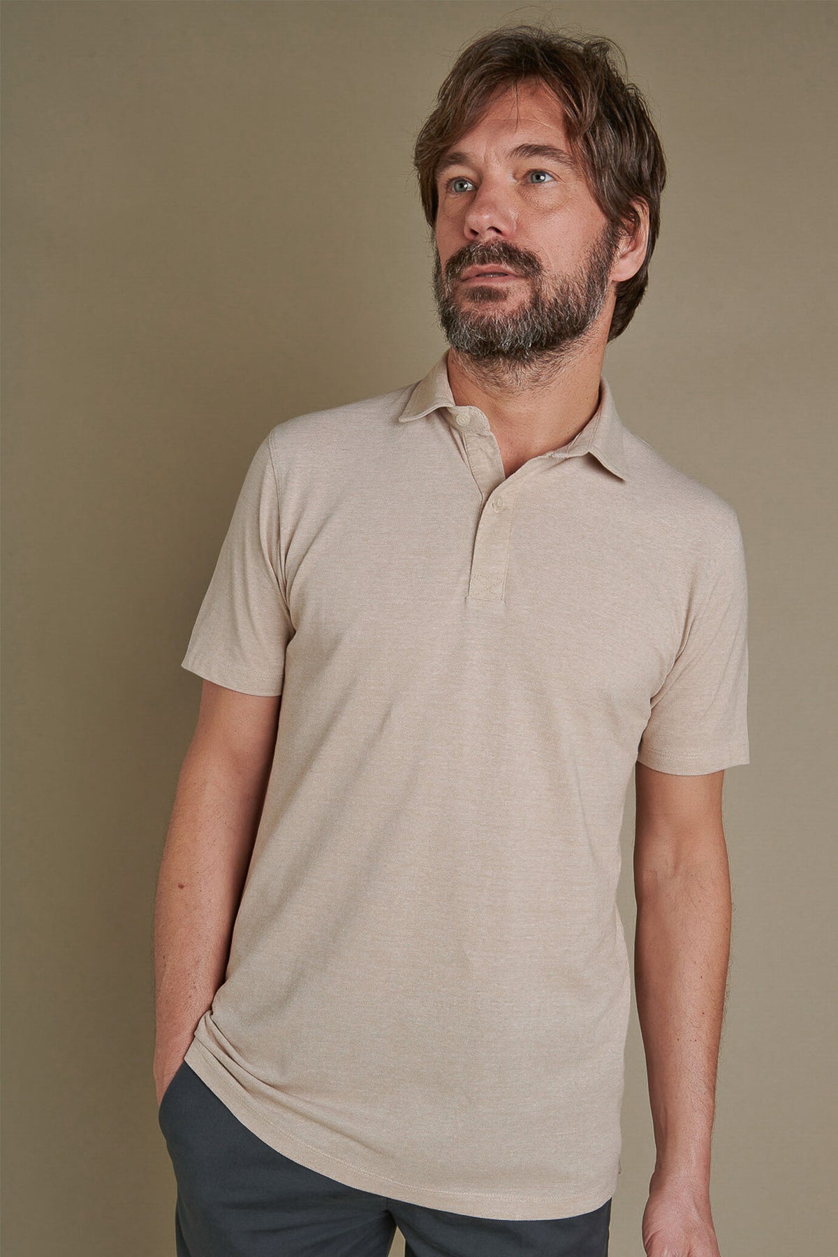 Short sleeves polo cotton piquet