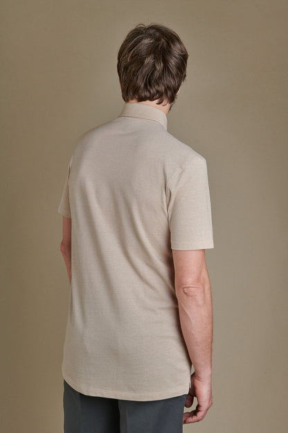 Short sleeves polo cotton piquet