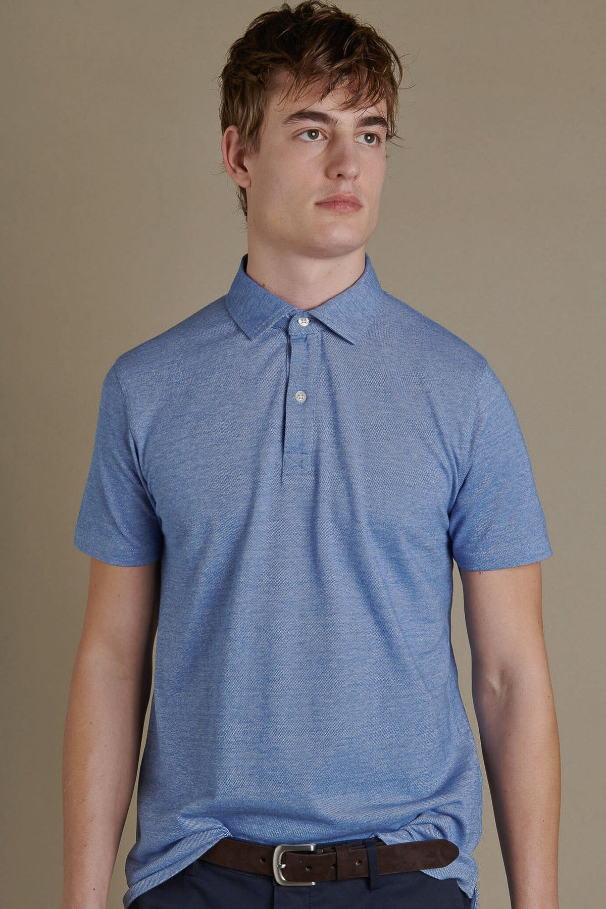 Short sleeves polo cotton piquet
