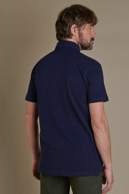 Short sleeves polo cotton piquet