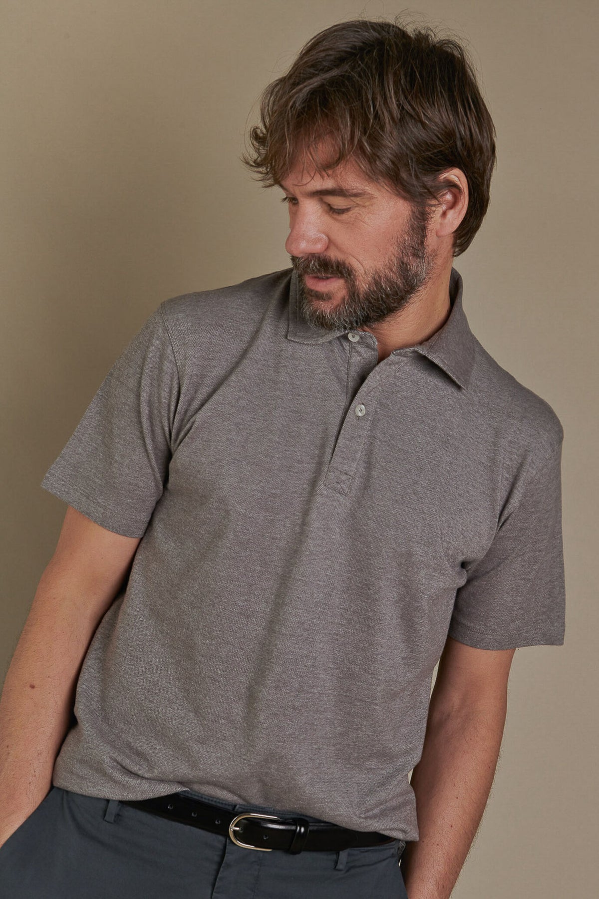 Short sleeves polo cotton piquet