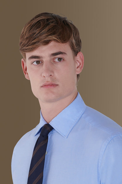 French collar new classic washed shirt slim fit superlight oxford