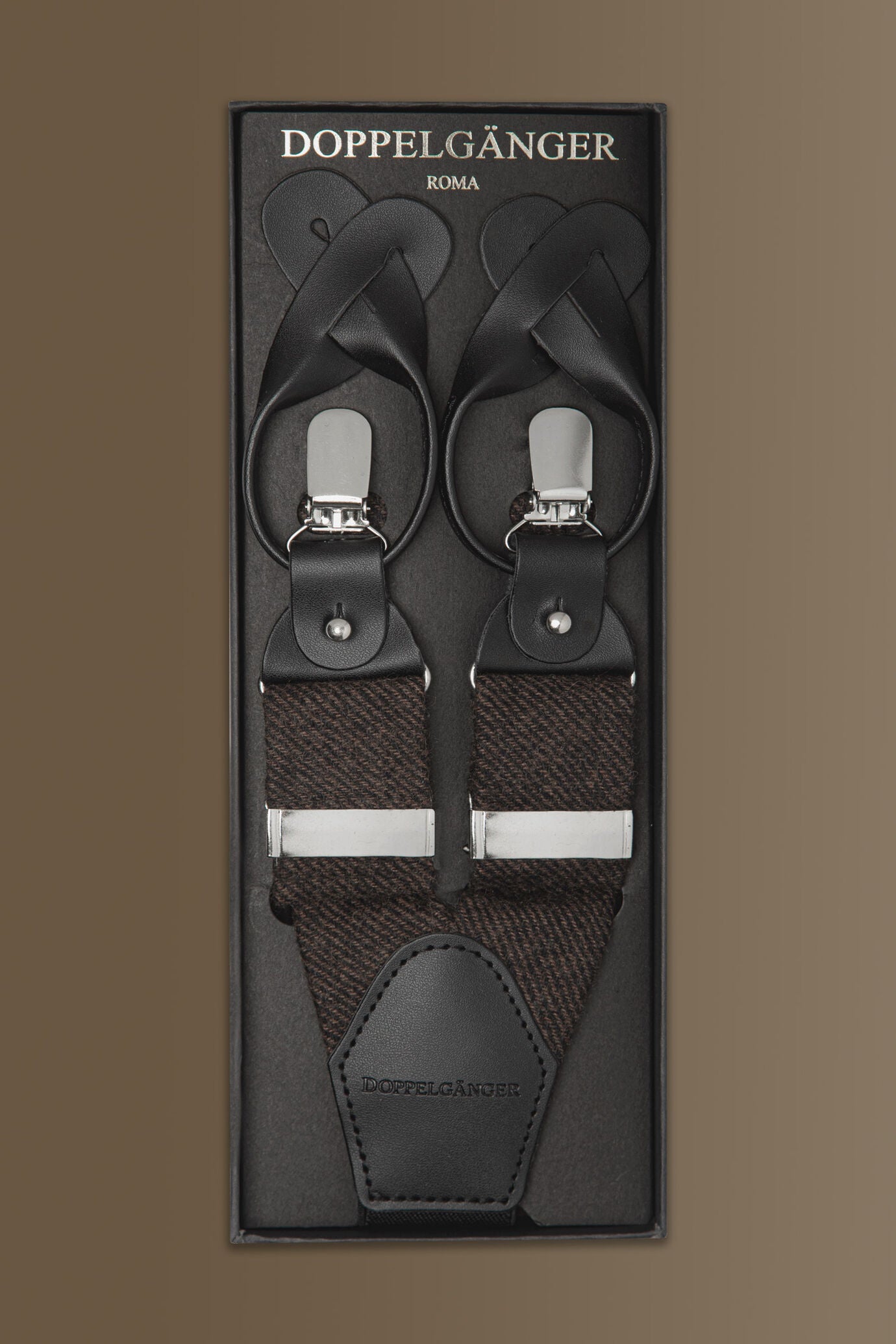 Suspenders - twill construction - wool blend