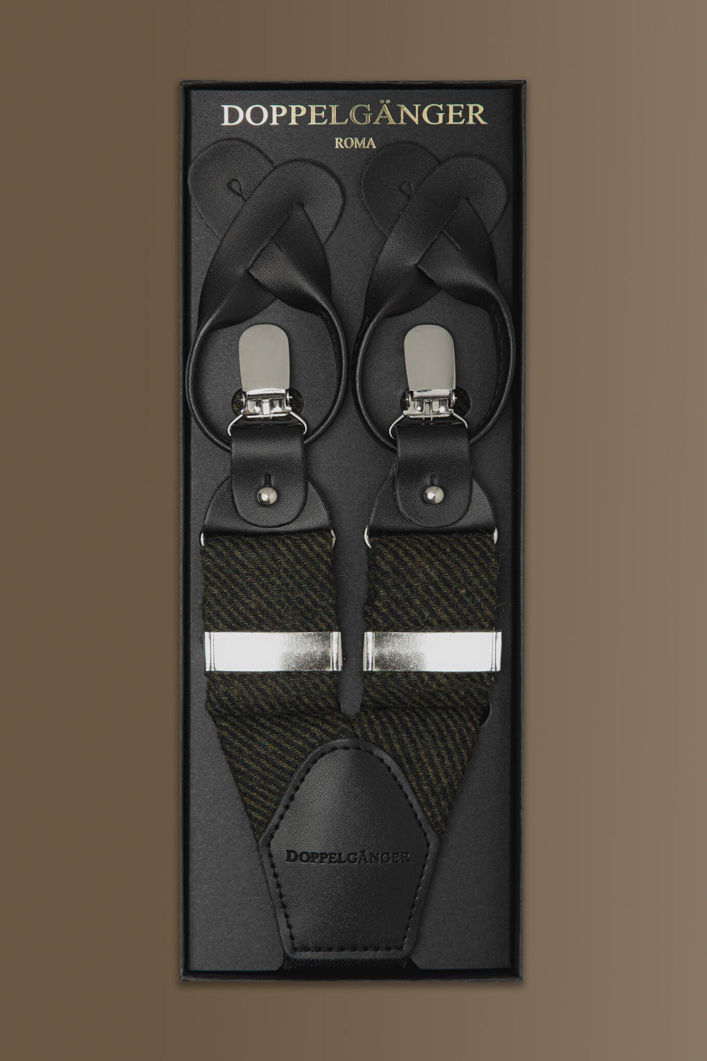 Suspenders - twill construction - wool blend