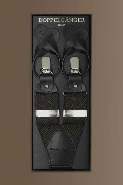 Suspenders - twill construction - wool blend