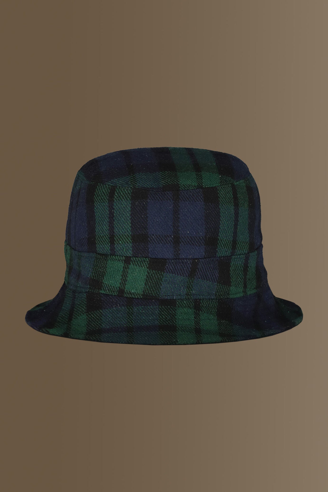 Fisherman hat - wool blend -blackwatch fabric