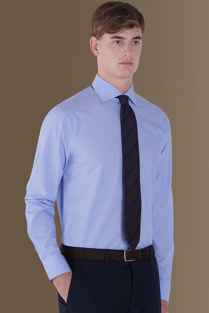 French collar classic shirt 100% cotton fil -a- fil